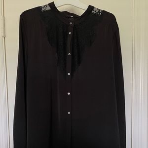 Women’s Black Lace Blouse